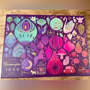 Colorful Christmas Cornucopia Puzzle 1000 pieces Elena Essex